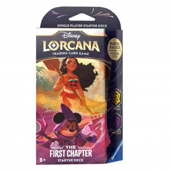 Disney Lorcana: The First Chapter - Amber Amethyst Starter kaladė (60 kortų) (anglų k.)